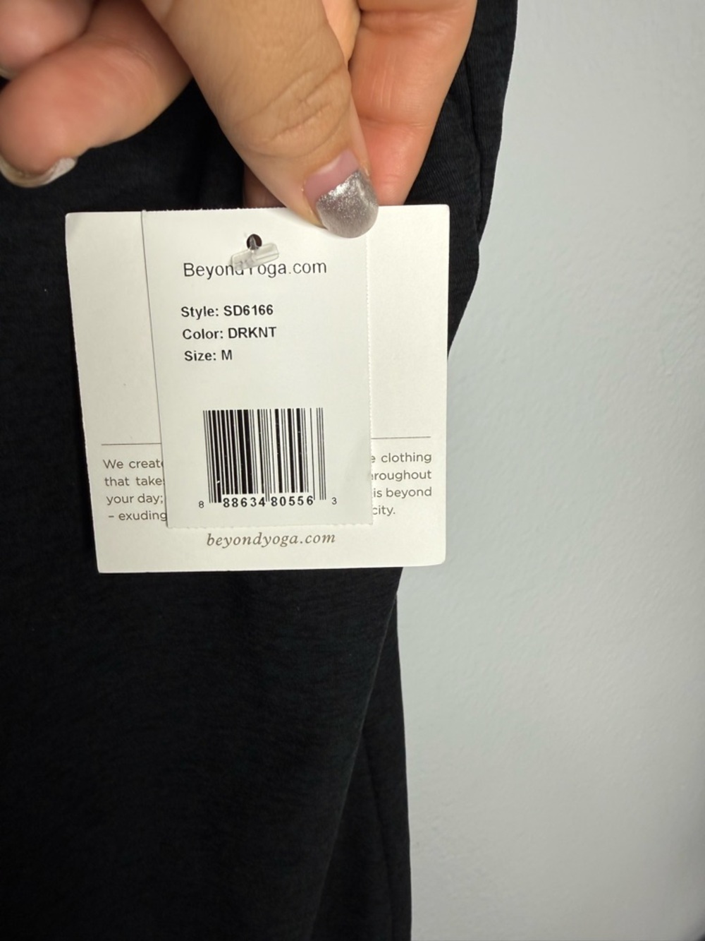 Beyond Yoga Black Midi Square-Neck Tank Dress NWT - Picture 5 of 5